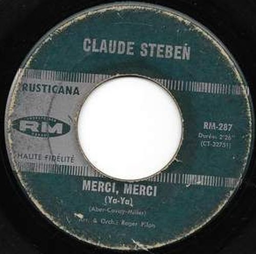 Acheter disque vinyle Claude Steben Merci, Merci / Dans Le Temps a vendre